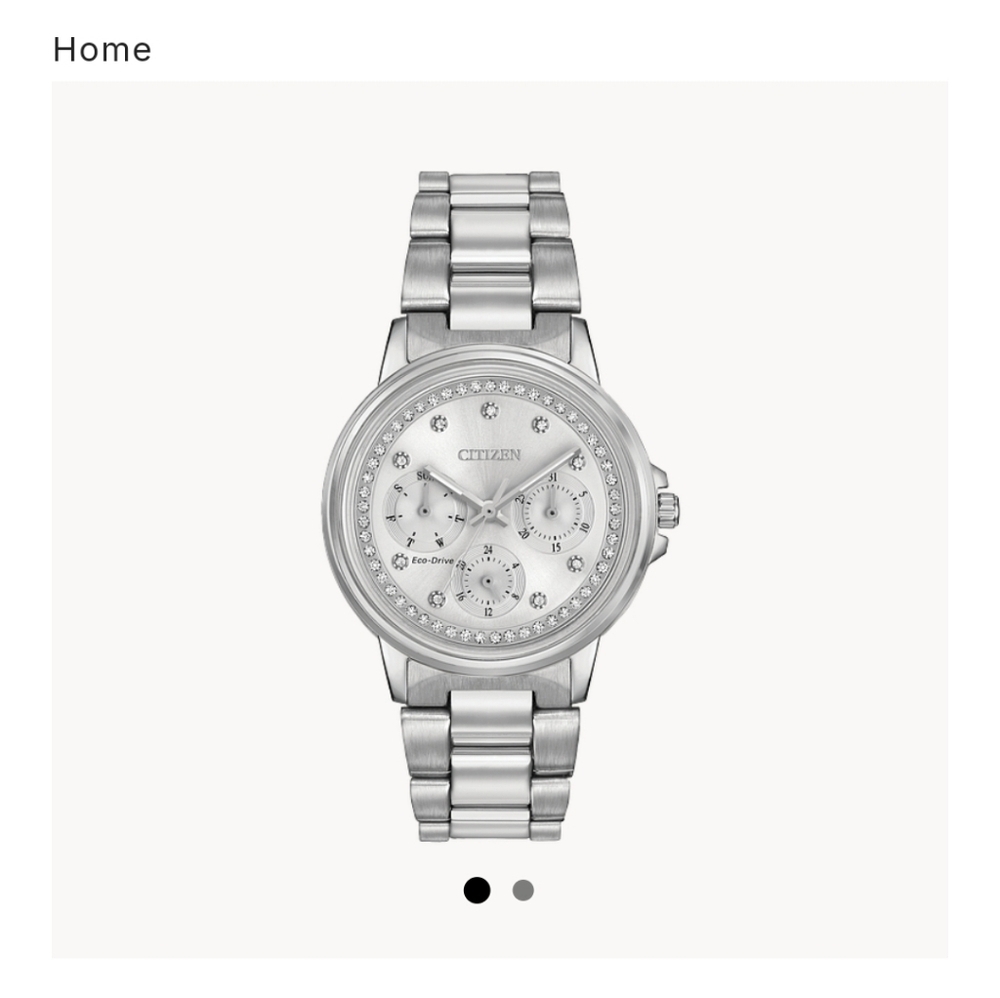 New Citizen Silhouette Diamond 26mm Silver Stainless Steel Case With Box New Citizen Silhouette Diamond 26mm Silver Stainless Steel Case With Box